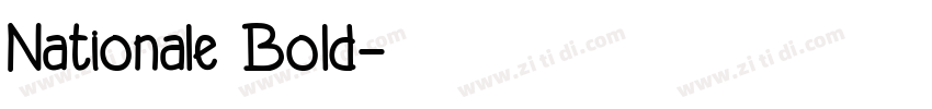 Nationale Bold字体转换